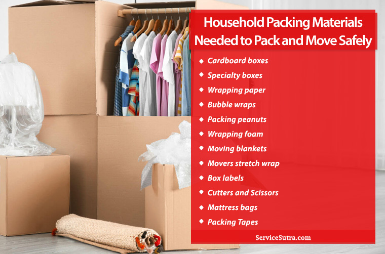 14 Household Packing Materials Needed to Pack and Move Safely